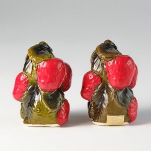Vintage Holt Howard Japan Strawberry Salt & Pepper Shakers